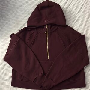 Lululemon Half Zip Scuba - M/L Garnet
